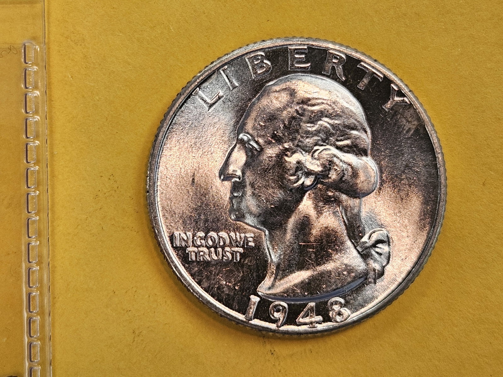 GEM Brilliant Uncirculated 1948-D Washington Quarter: Blast White!