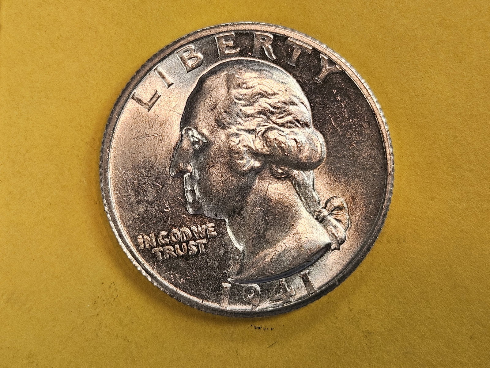 Very Choice Brilliant Uncirculated 1941-S Washington Quarter (1 of 5)