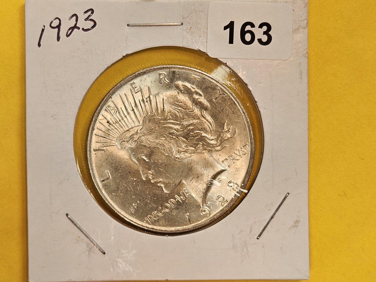 1923 Peace silver Dollar - 2