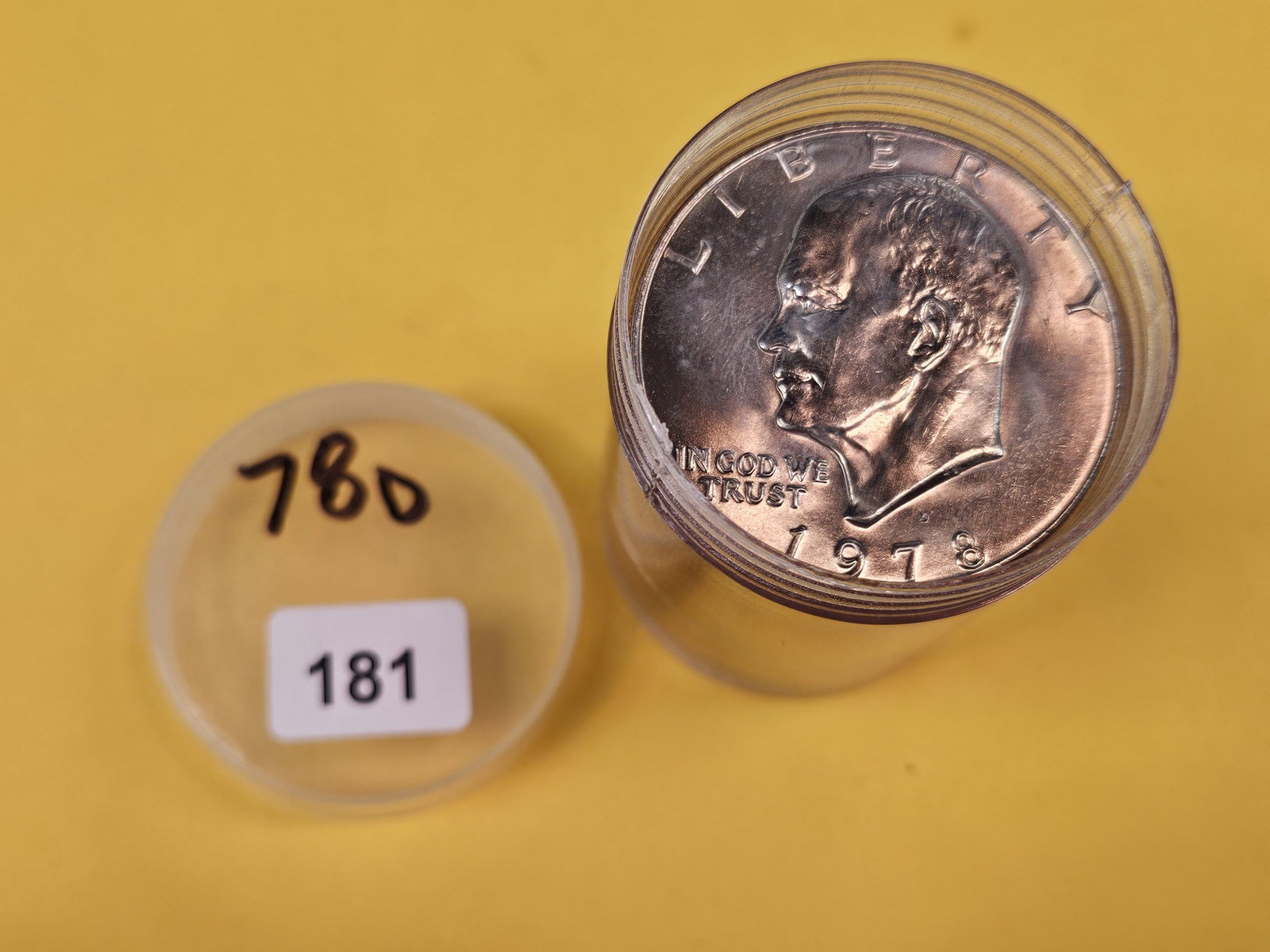 FULL ROLL ** Twenty Brilliant Uncirculated Eisenhower Dollars: 1978-D. From dealer. Unchecked by us