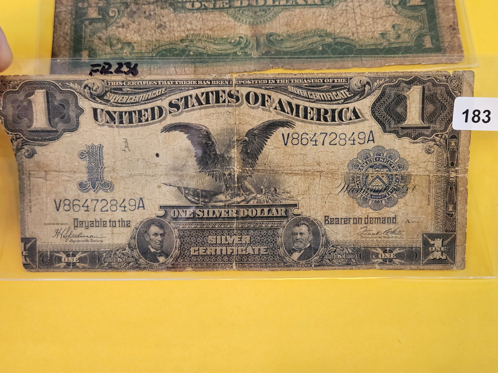 Two Large Size One Dollar Silver Certificates - 4