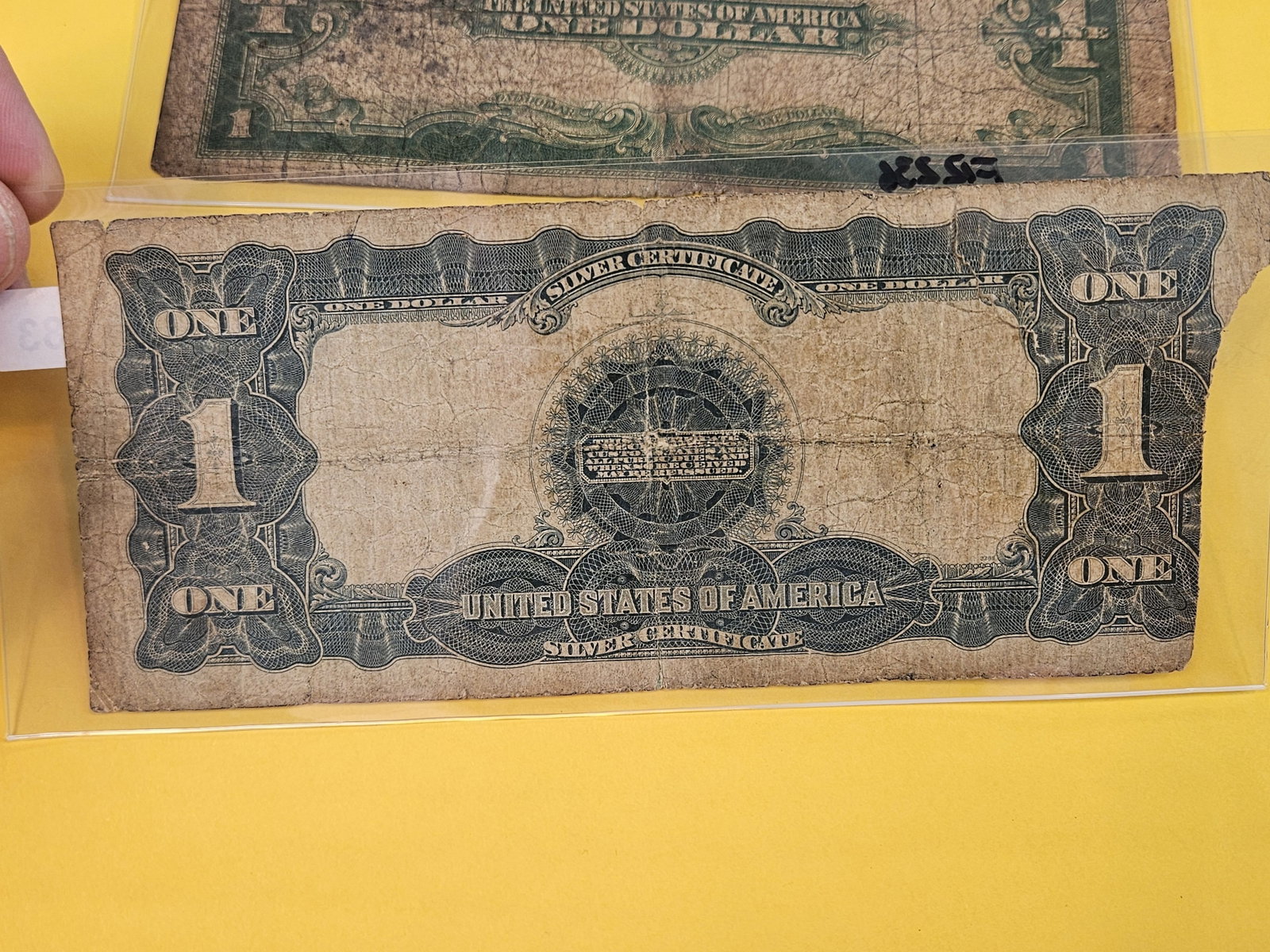 Two Large Size One Dollar Silver Certificates - 5