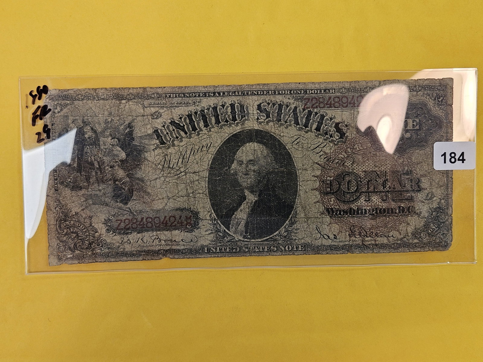 Large Size 1880 One Dollar Legal Tender Note: FR 29. well circulated