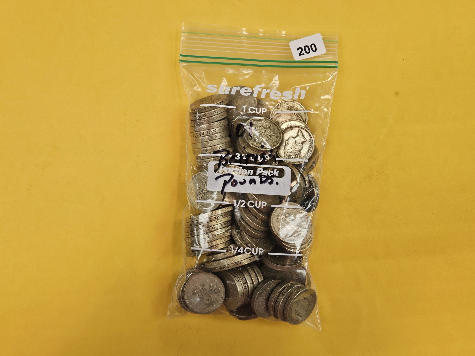 One Hundred and One British one pound coins (1 of 2)