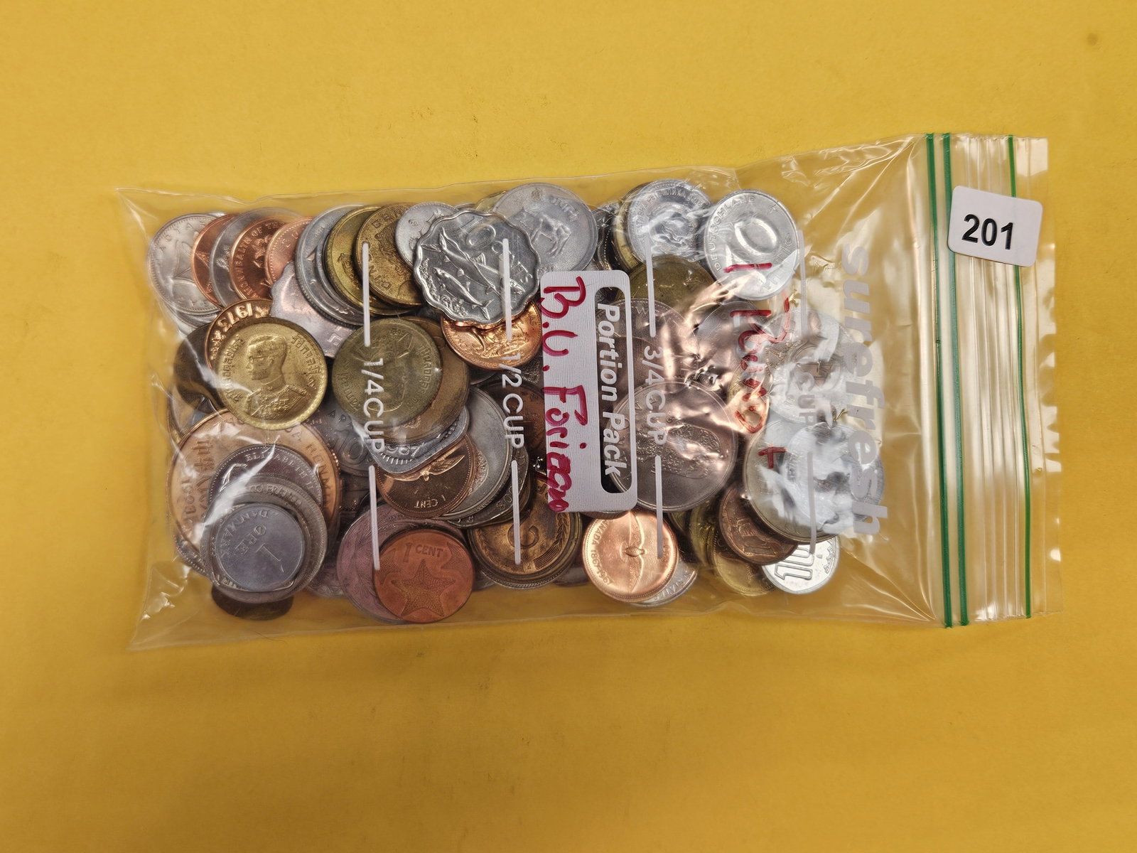 One Pound of mixed, Brilliant Uncirculated, World Coins (1 of 2)
