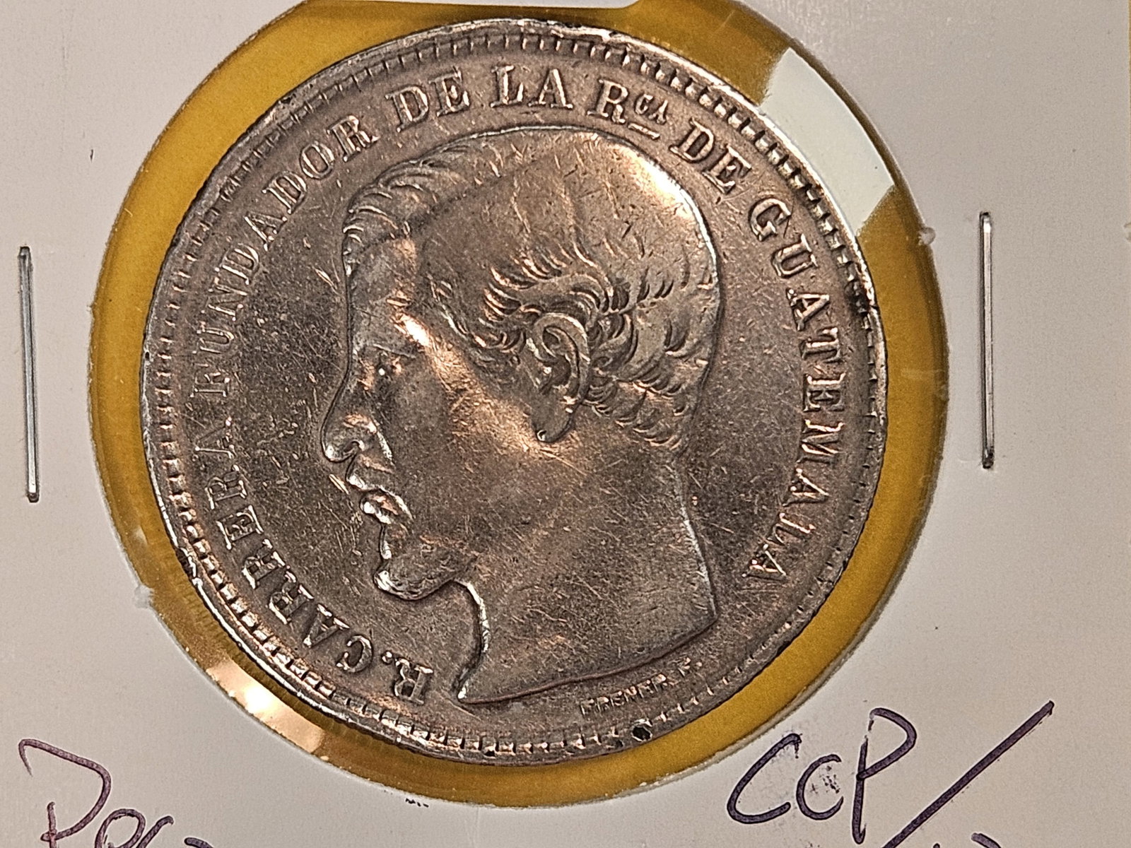 1870 Guatemala silver peso (1 of 4)
