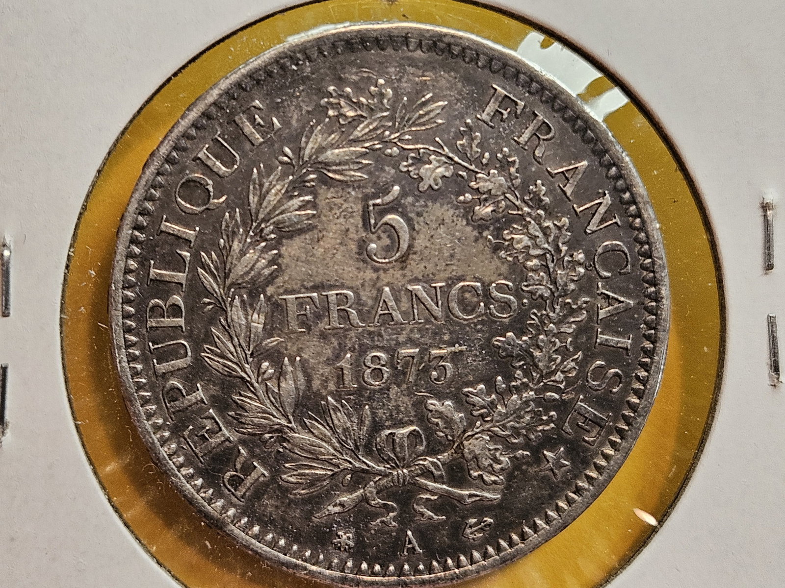 1875-A France silver 5 francs - 4
