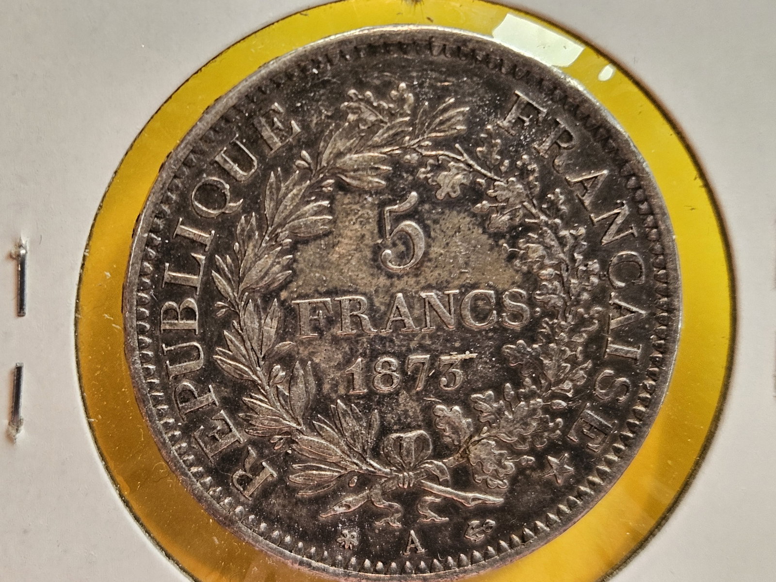 1875-A France silver 5 francs - 5