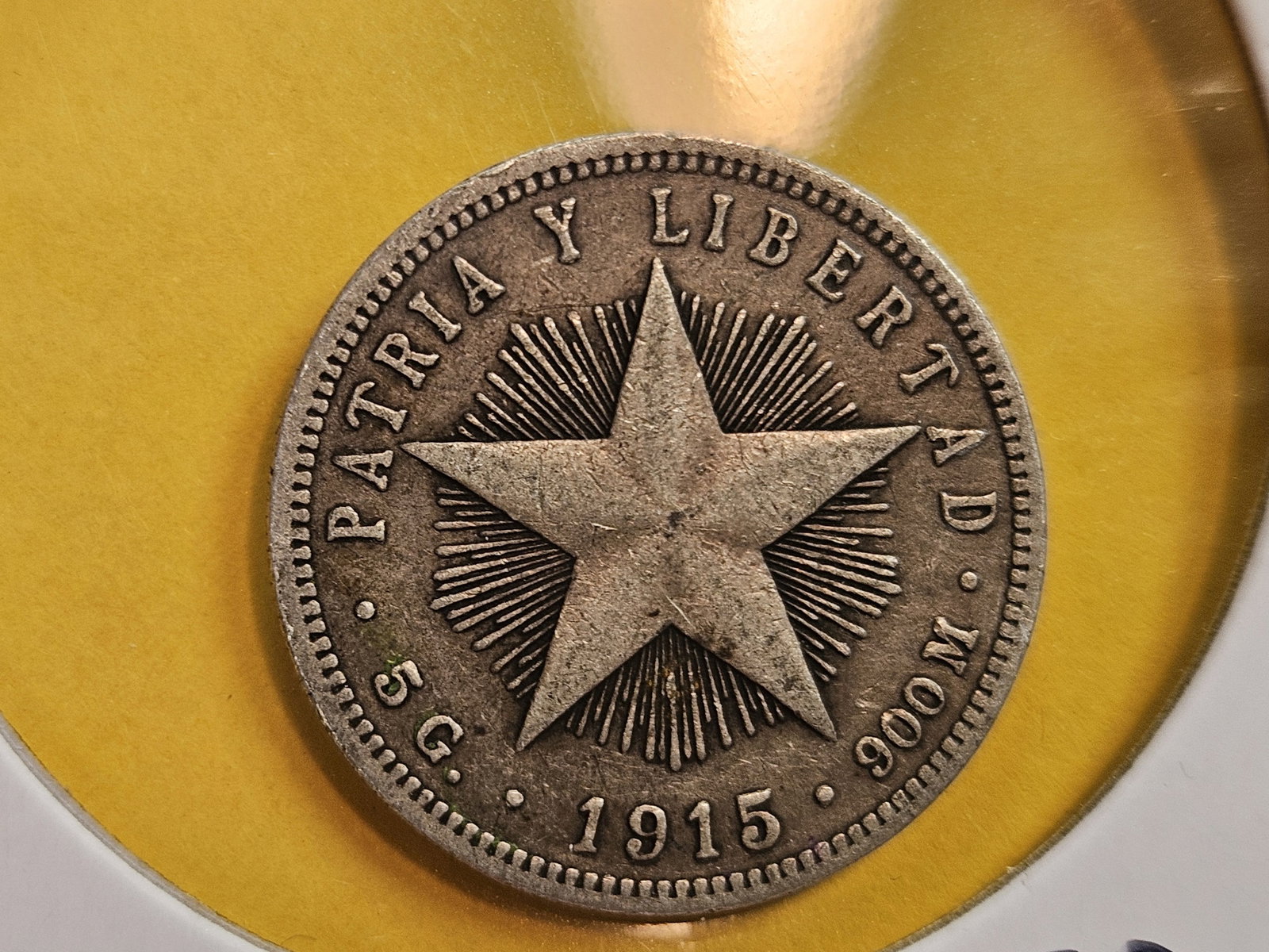 1915 Cuba silver 20 centavos: Even nicer