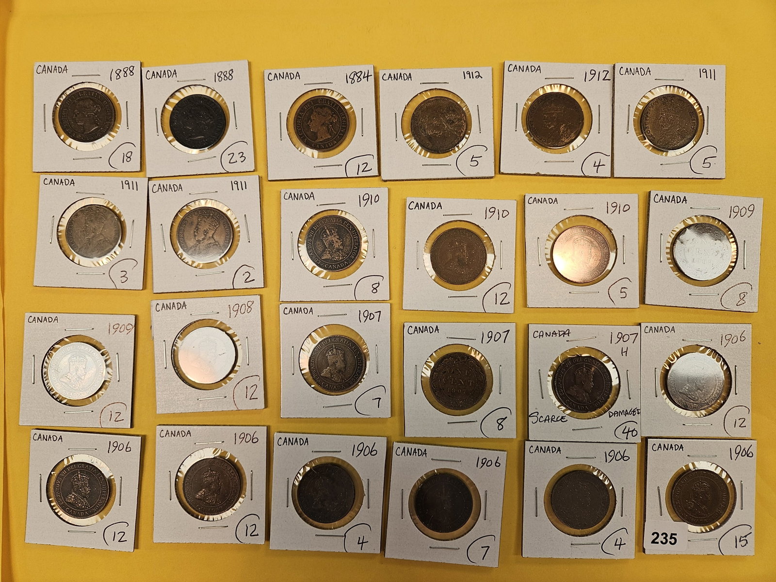 Twenty-four mixed World coins: All Canadian