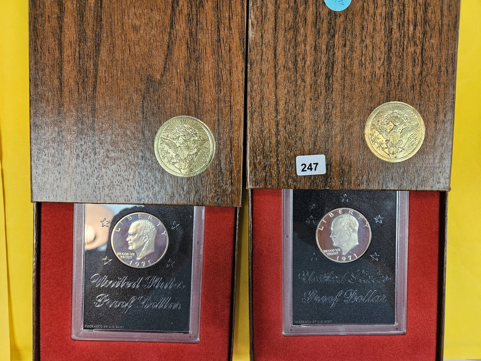 Two GEM Proof 1971-S Eisenhower Dollars: Brown Ikes