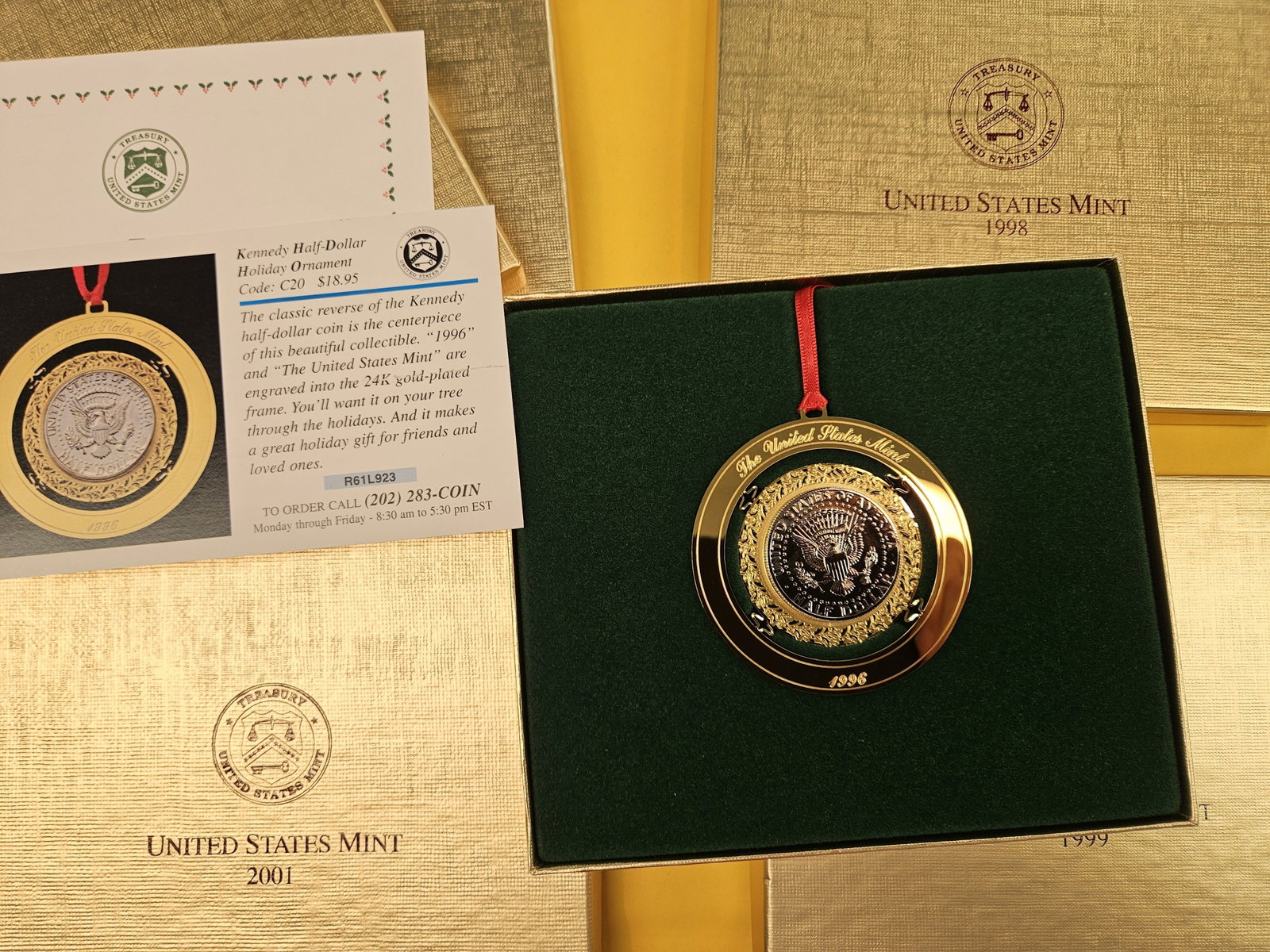 Five US Mint Ornament sets - 3