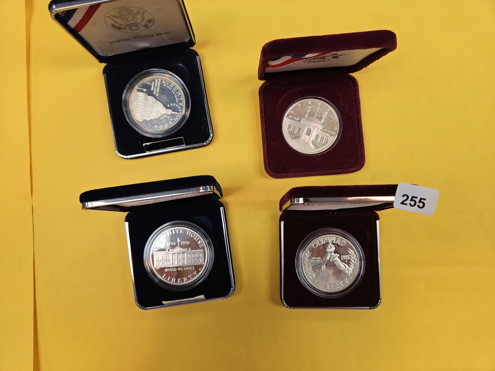 Four Commemorative Silver Dollars (1 of 5)