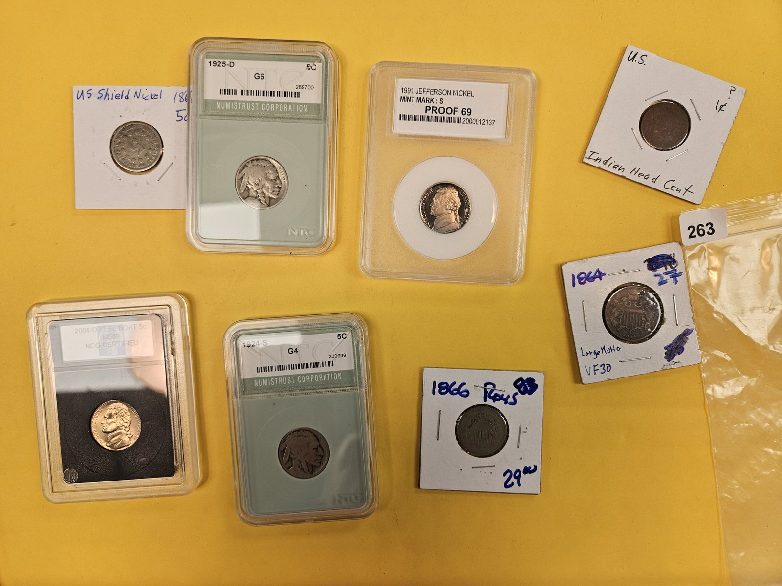 Hodge-Podge Lot of US Coinage: Smaller US denominations