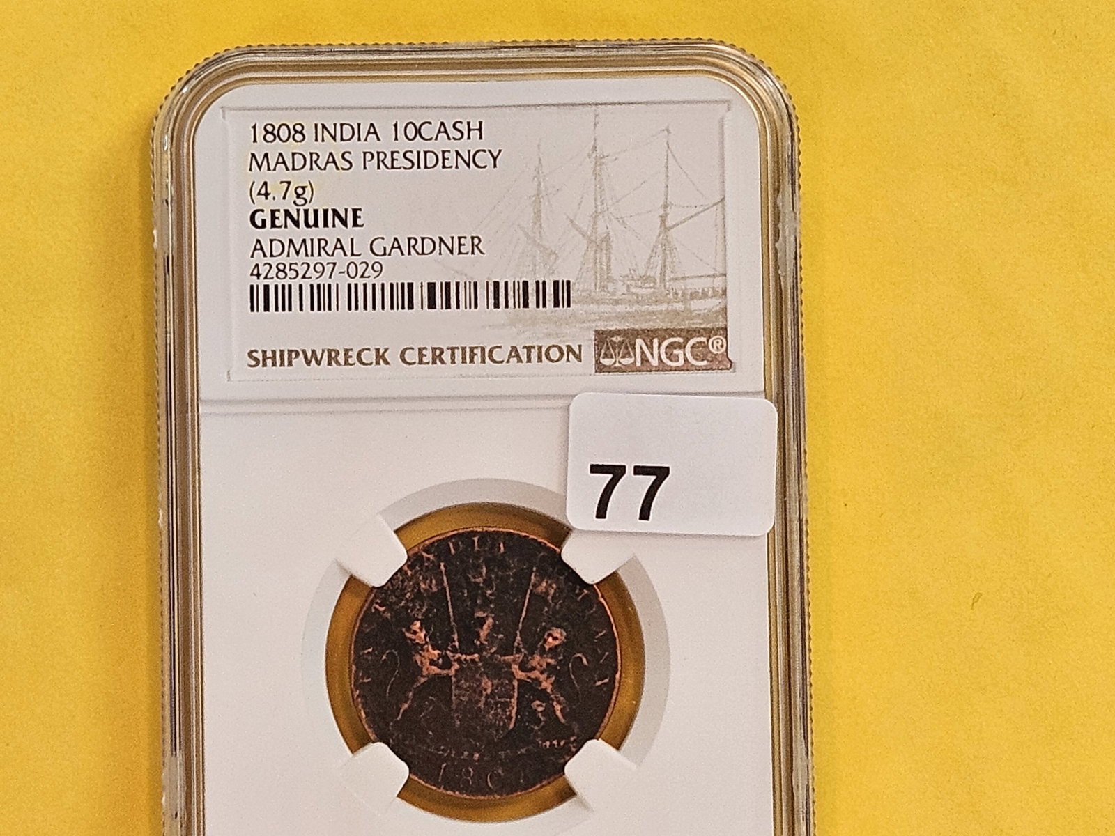 NGC 1808 East India Company 10 Cash - 2