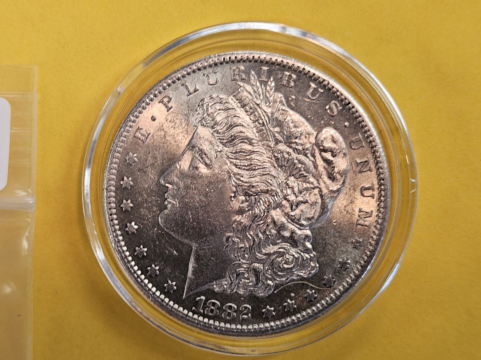 Choice Brilliant Uncirculated Plus 1882-S Morgan Dollar: Excellent luster