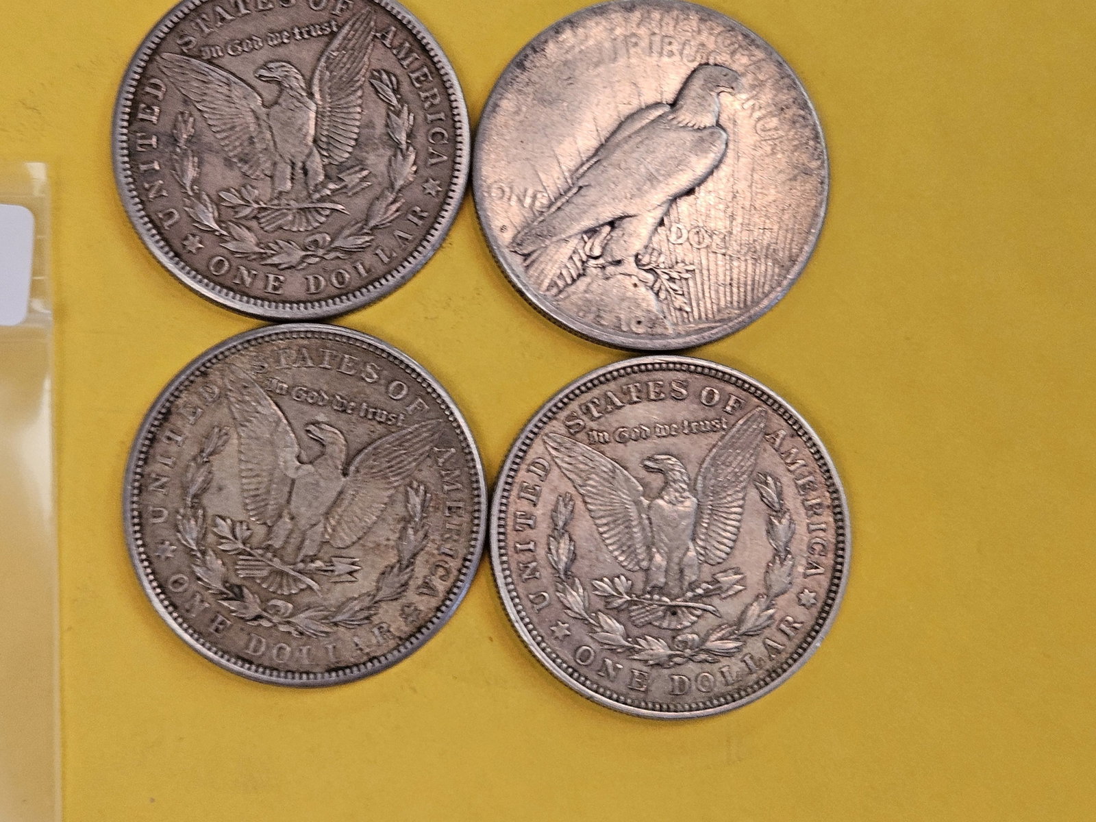 Four Mixed Silver Dollars - 2