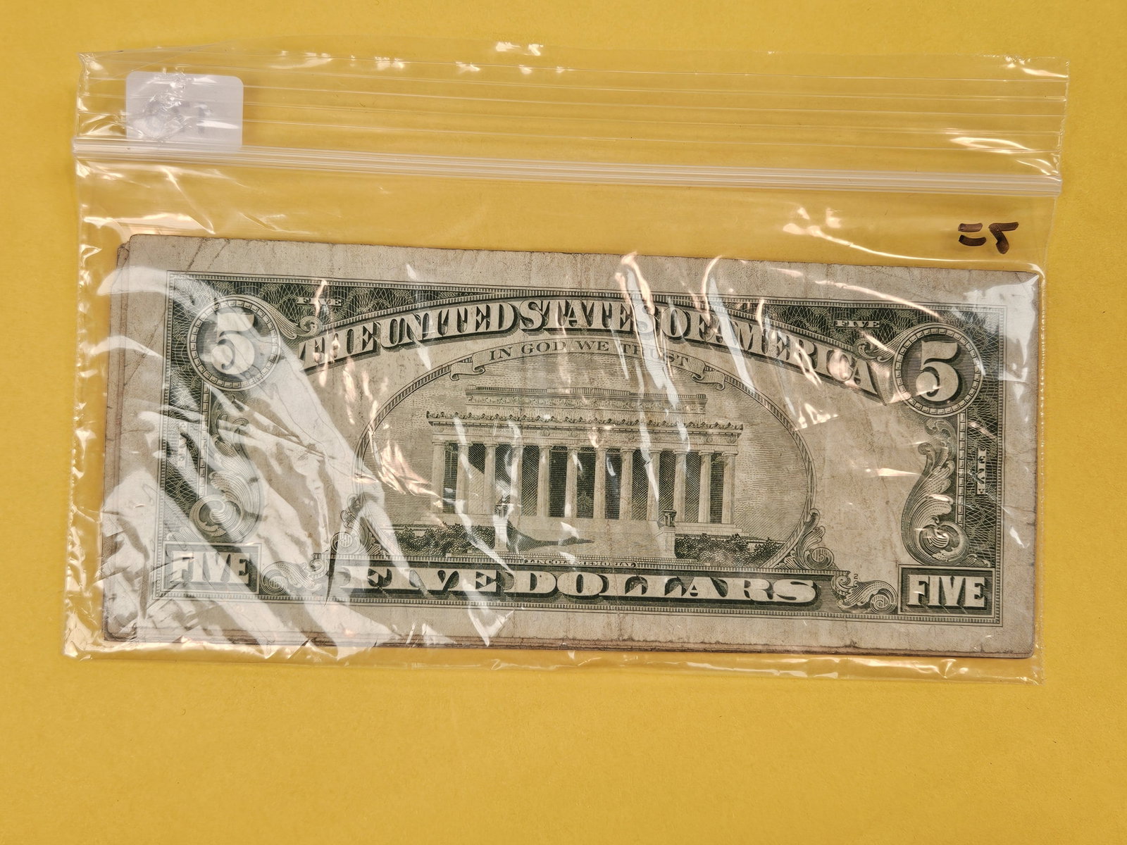 Seven $5 Red Seal US Notes - 2