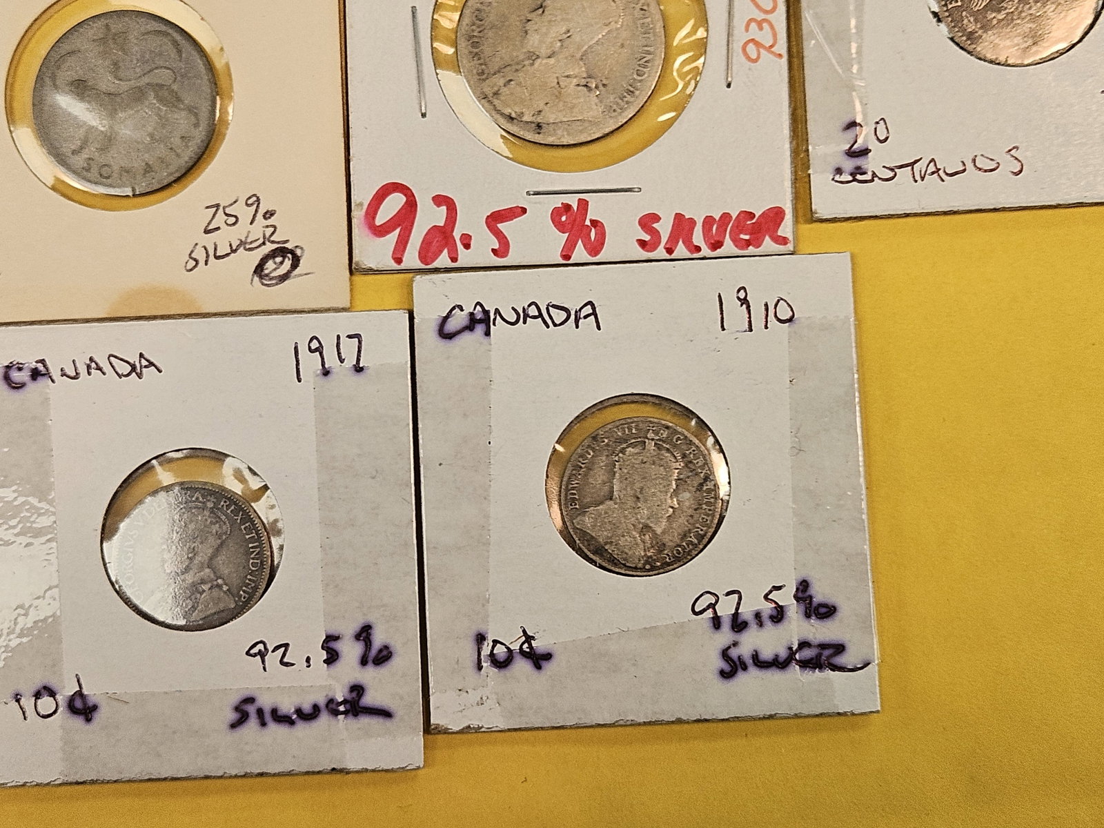 Ten mixed, World, Silver Coins - 7