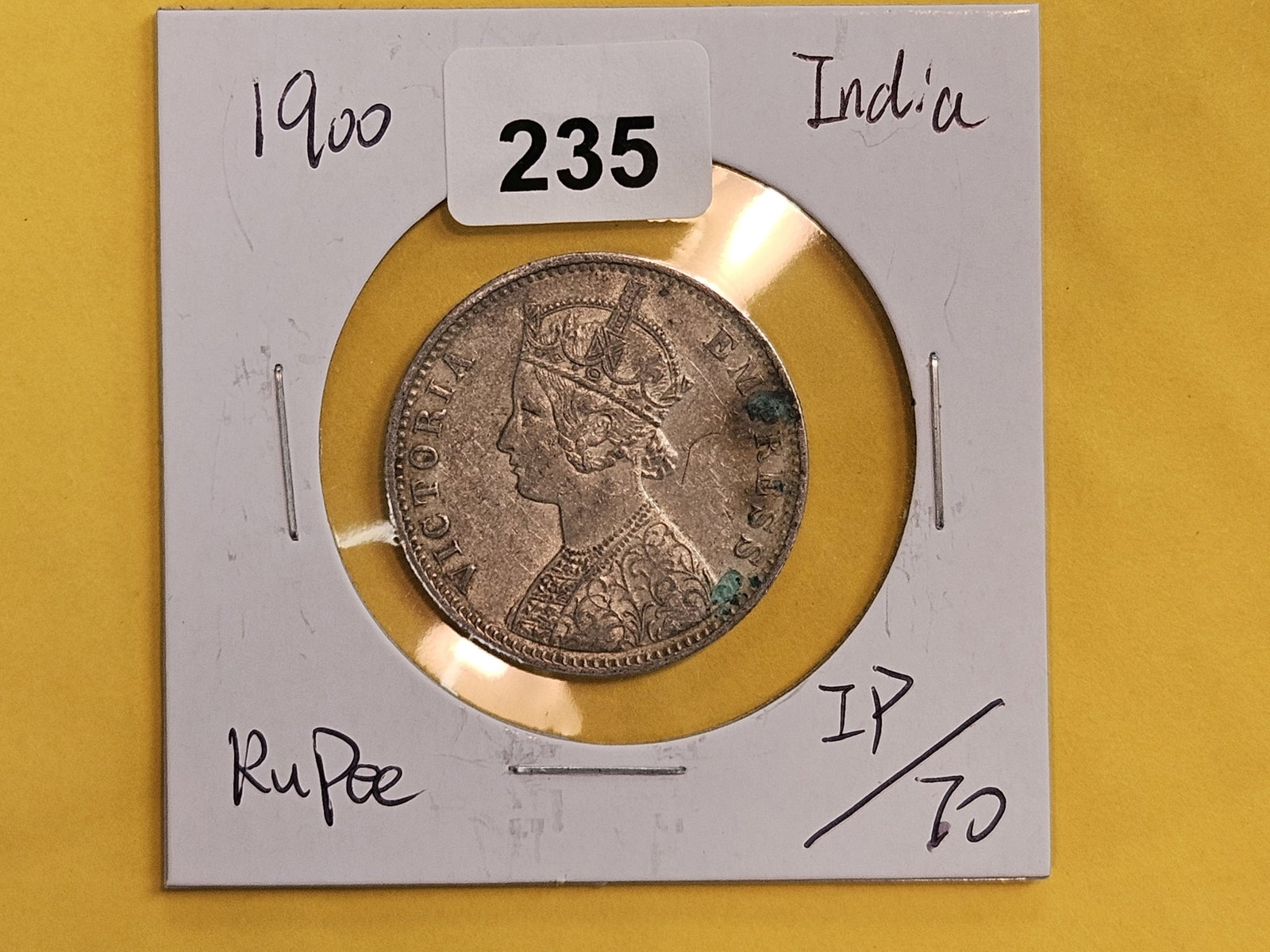 1900 British India silver rupee - 2