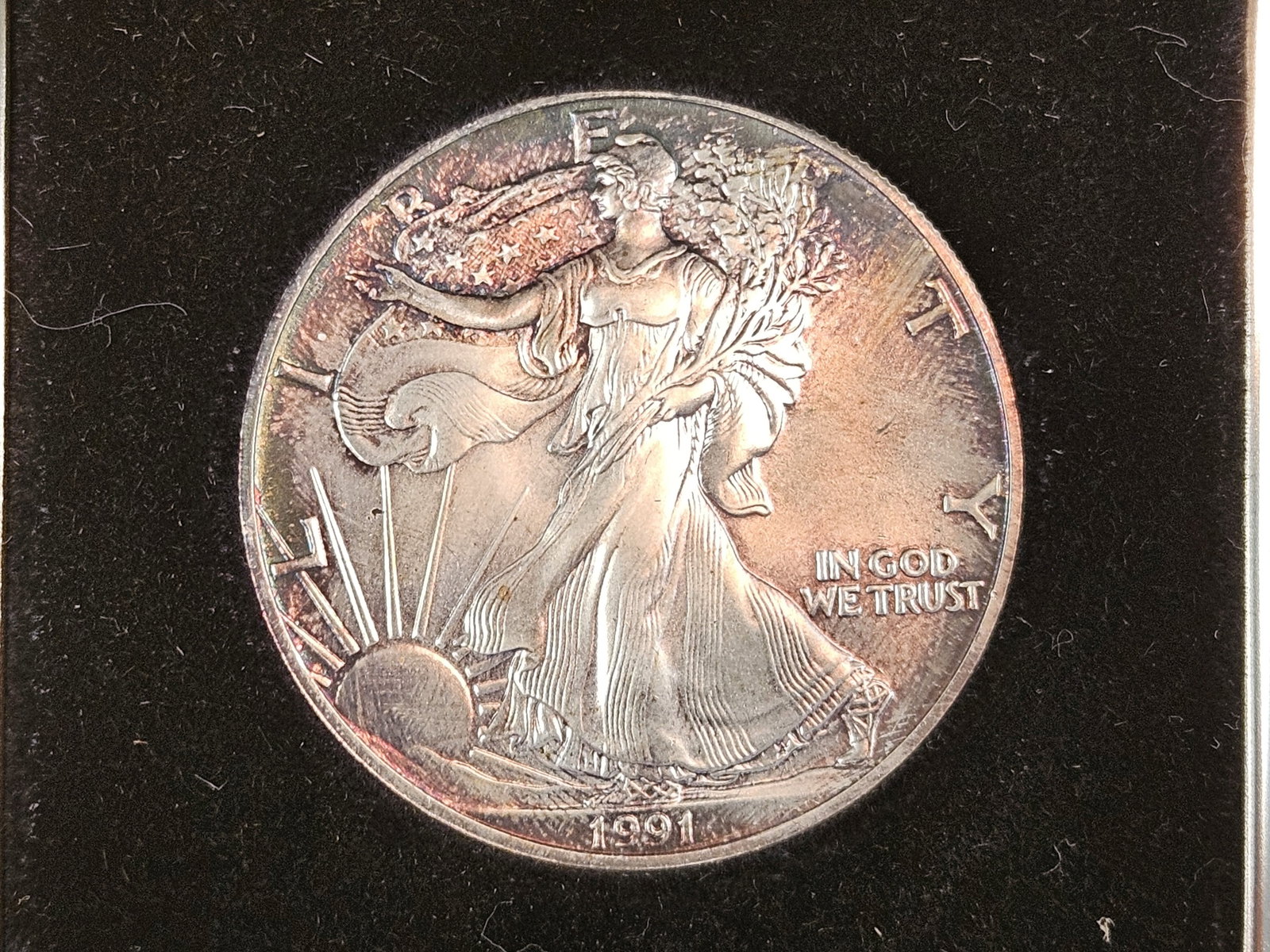GEM Brilliant Uncirculated 1991 American Silver Eagle - 2
