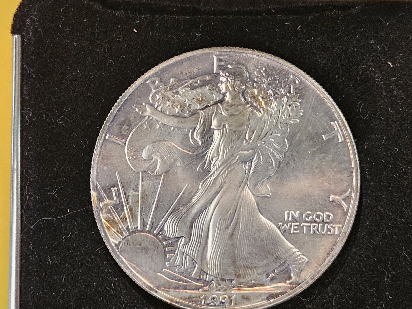 GEM Brilliant Uncirculated 1991 American Silver Eagle - 2