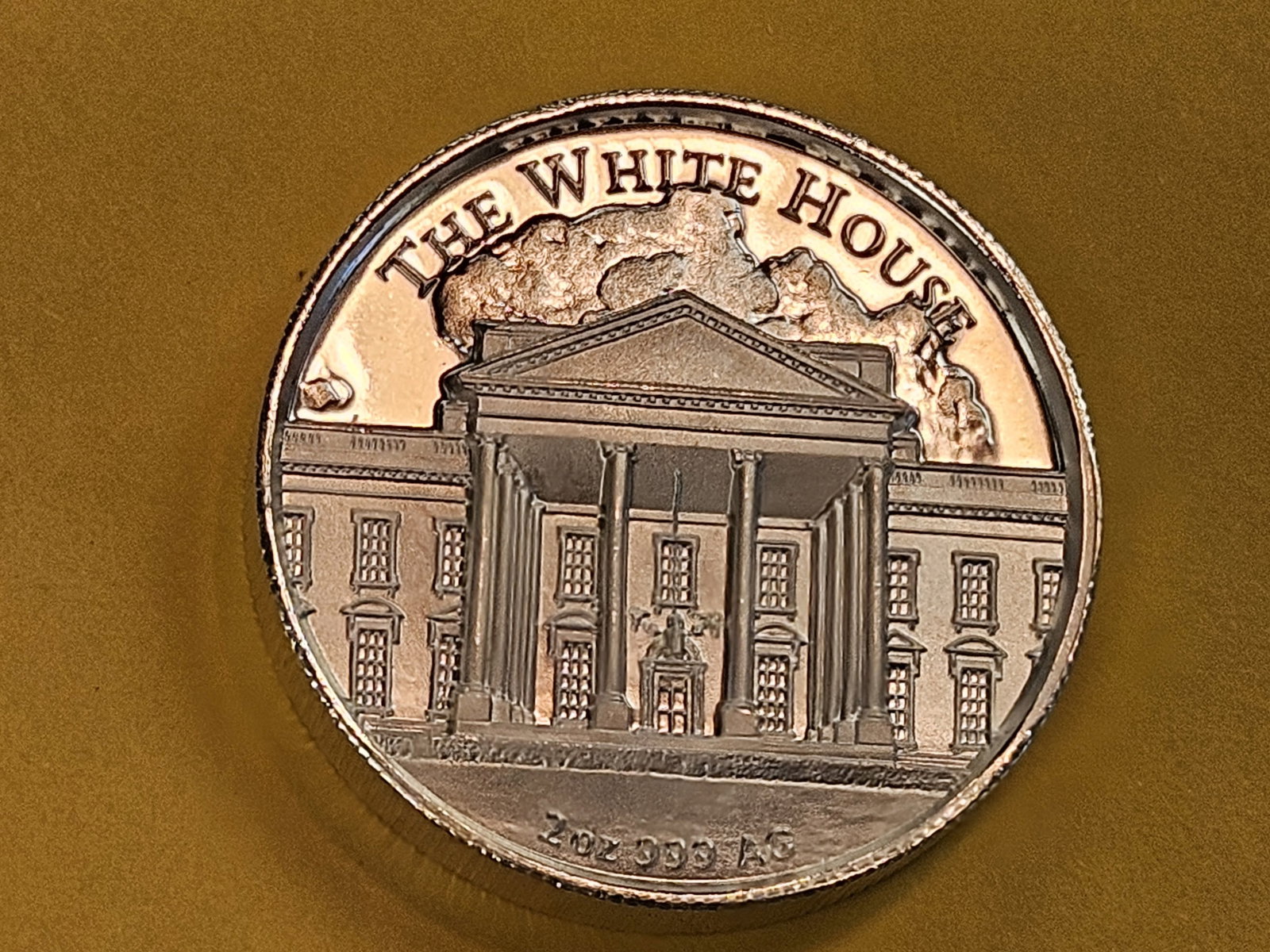 Two Troy ounce .999 fine silver proof art round - 3