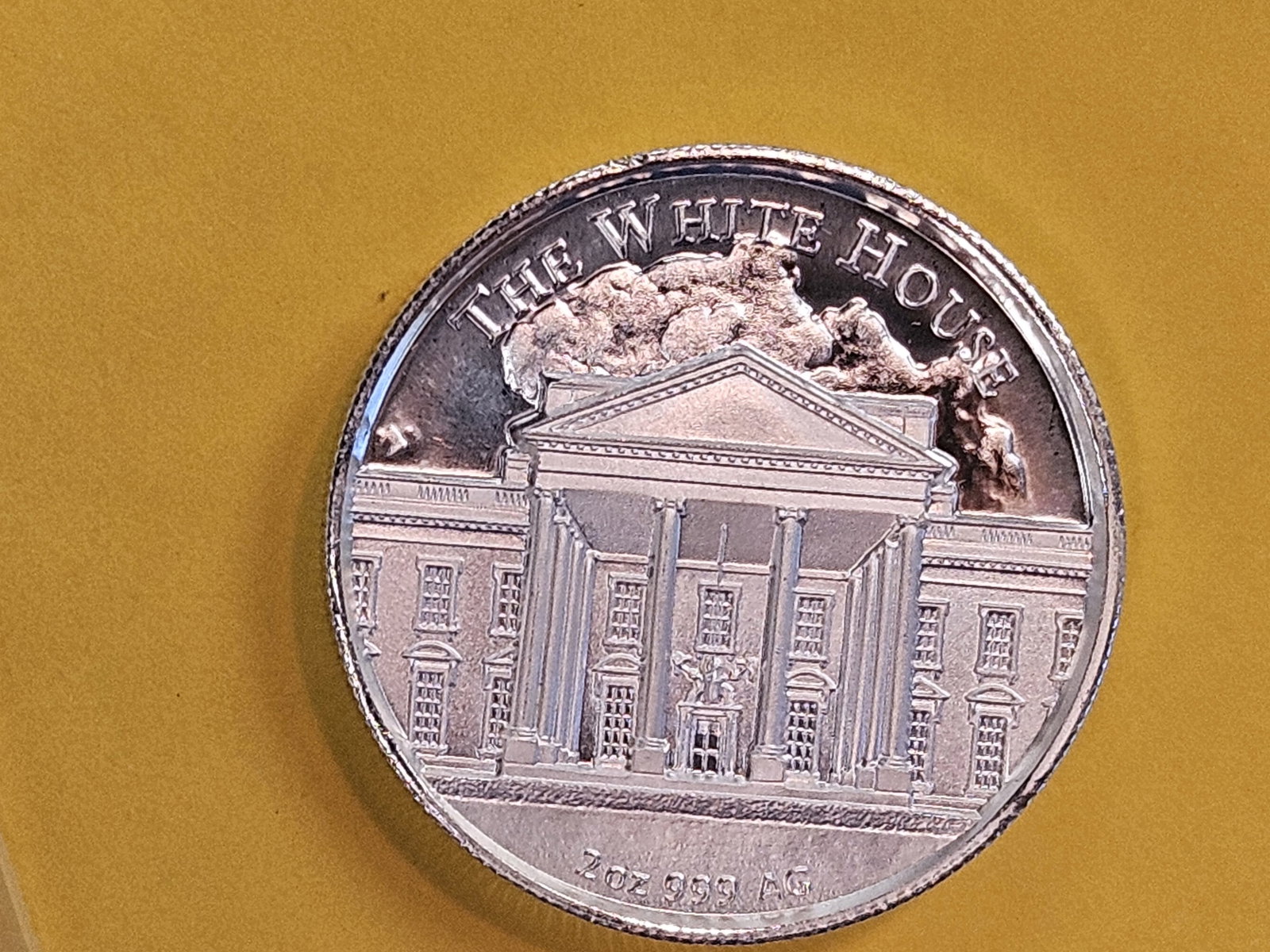 Two Troy ounce .999 fine silver proof art round - 4