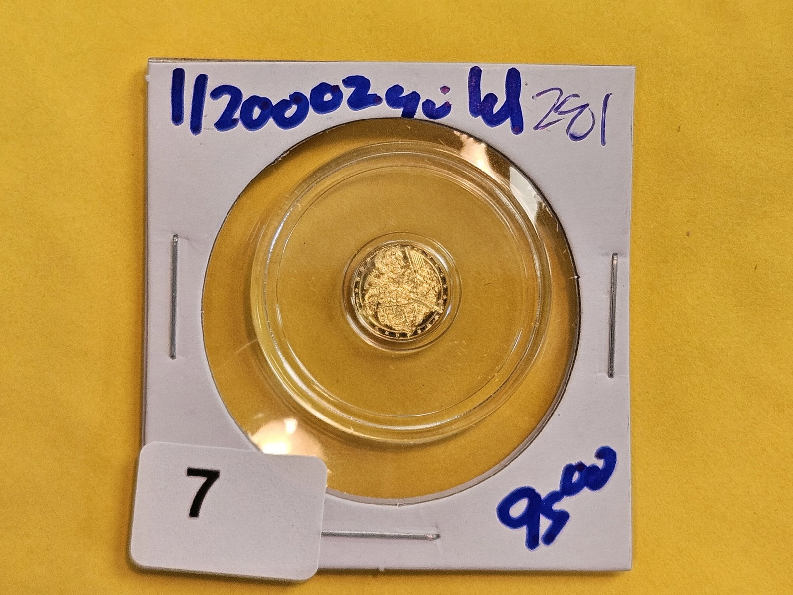 GOLD! One-200th .9999 Fine Gold Art round - 2