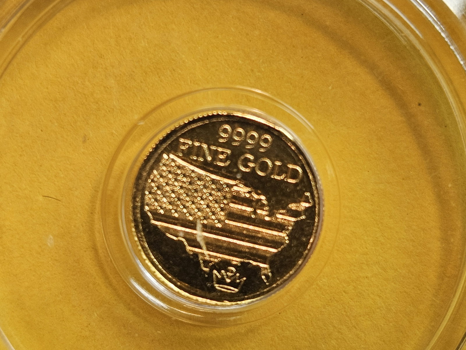 GOLD! One-200th .9999 Fine Gold Art round - 3