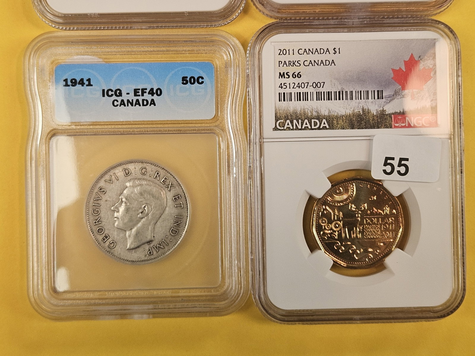 Four lovely mixed ICG and NGC-graded World Coins - 3