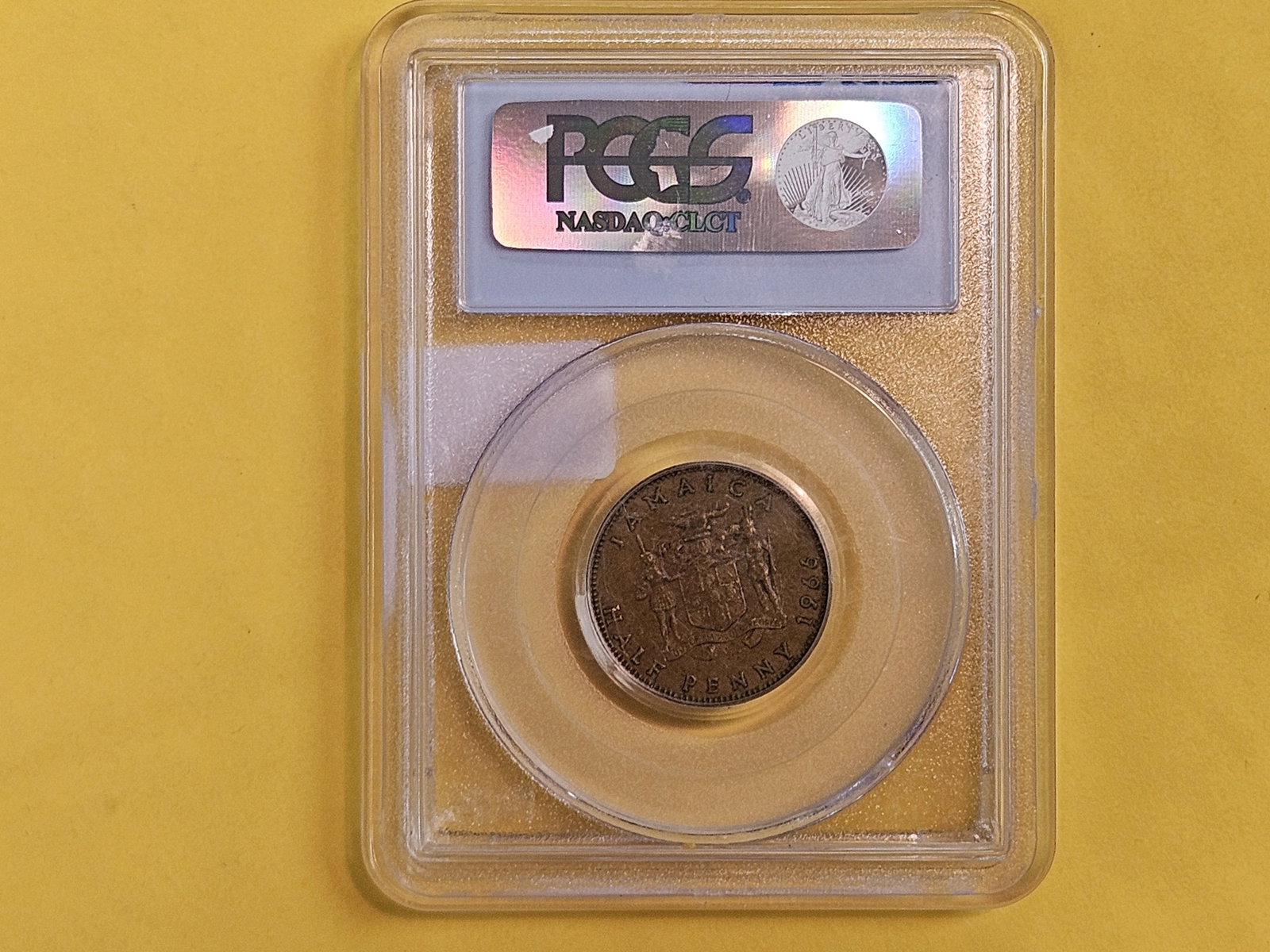 PCGS Jamaica half-penny 9-11-01 Recovery coin - 3