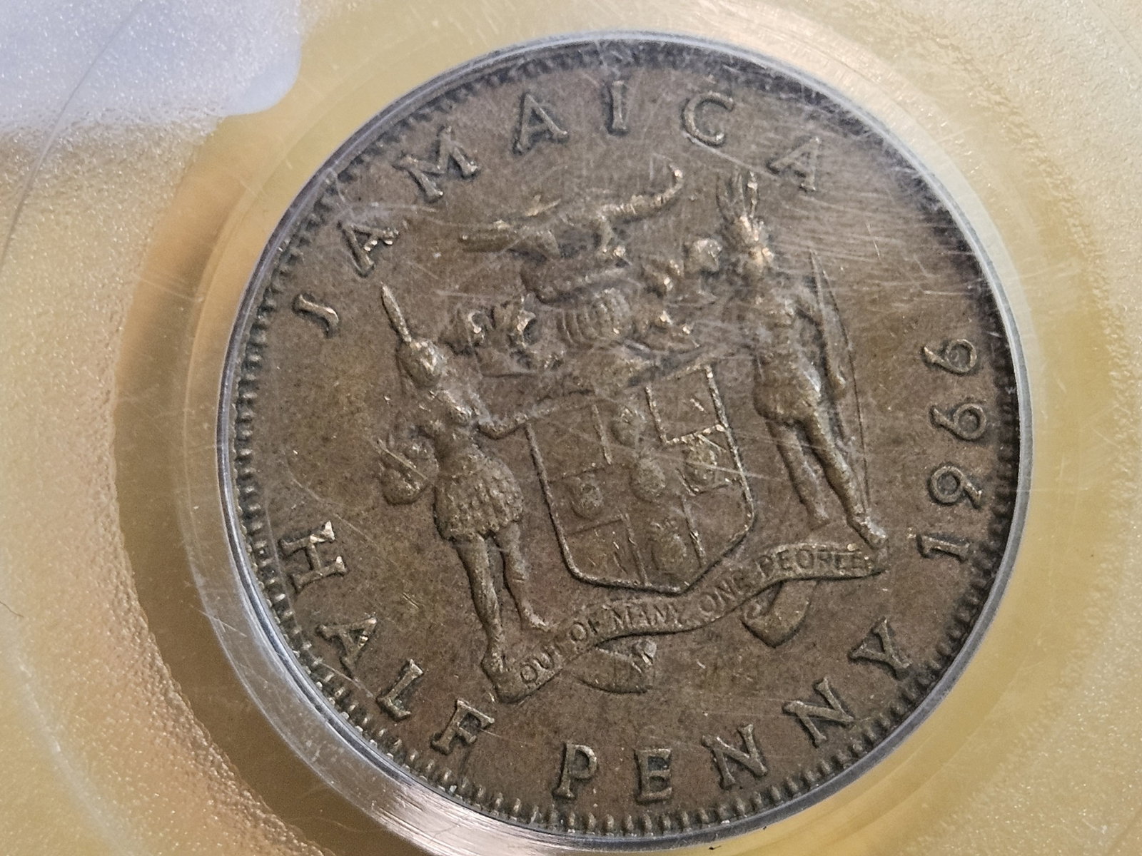 PCGS Jamaica half-penny 9-11-01 Recovery coin - 4
