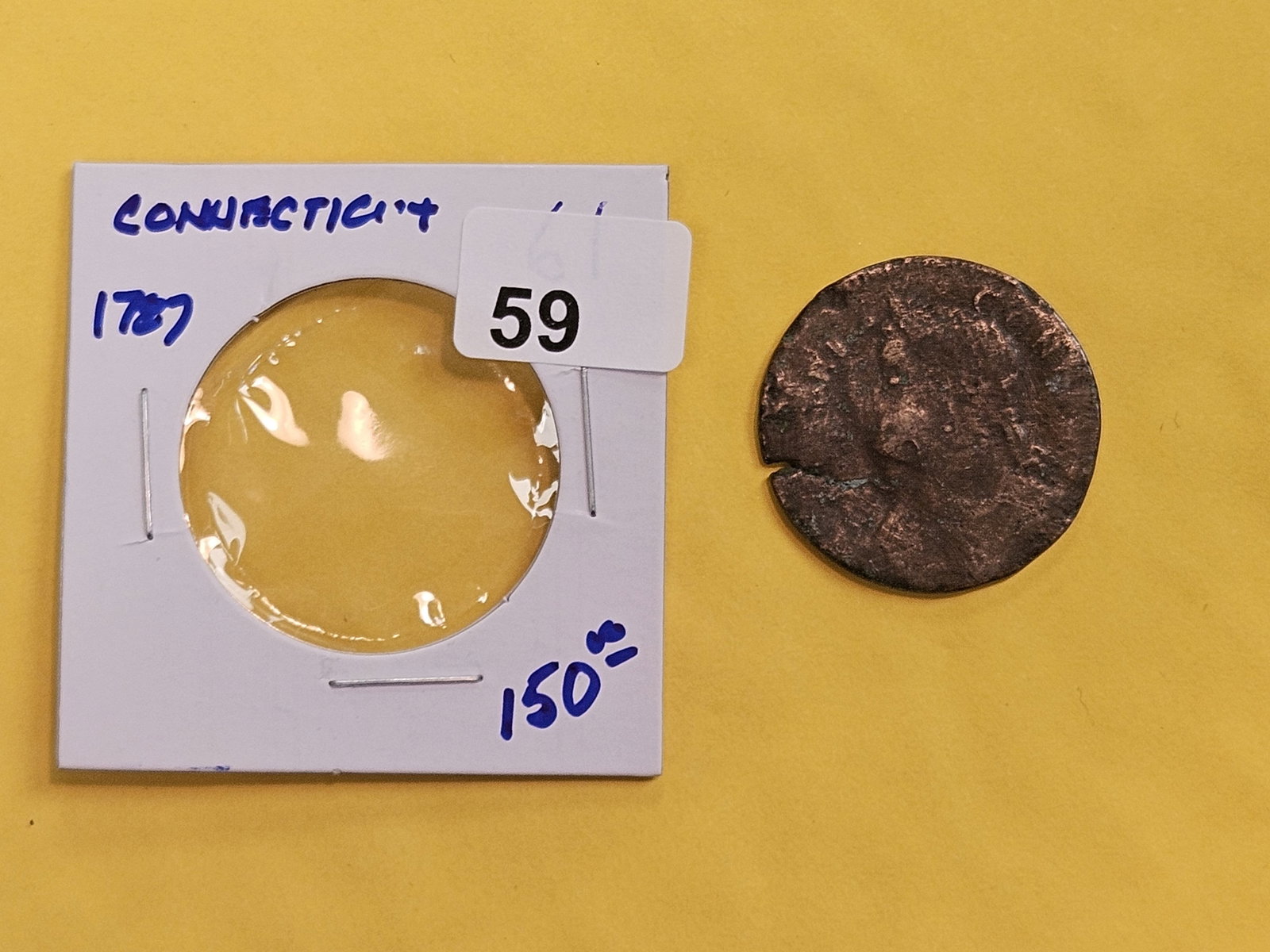 * Colonial * 1787 Connecticutt Copper - 2