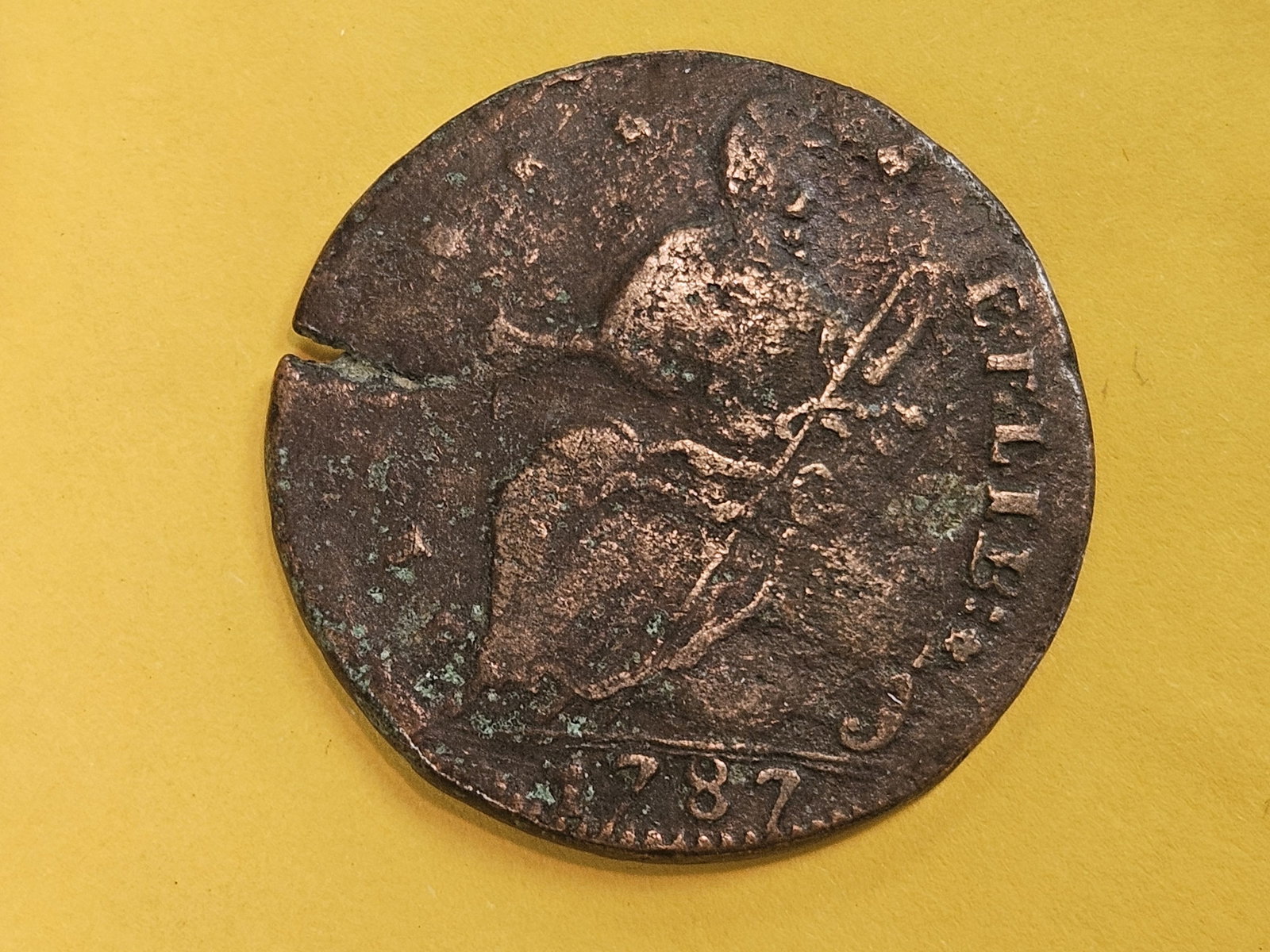 * Colonial * 1787 Connecticutt Copper - 3