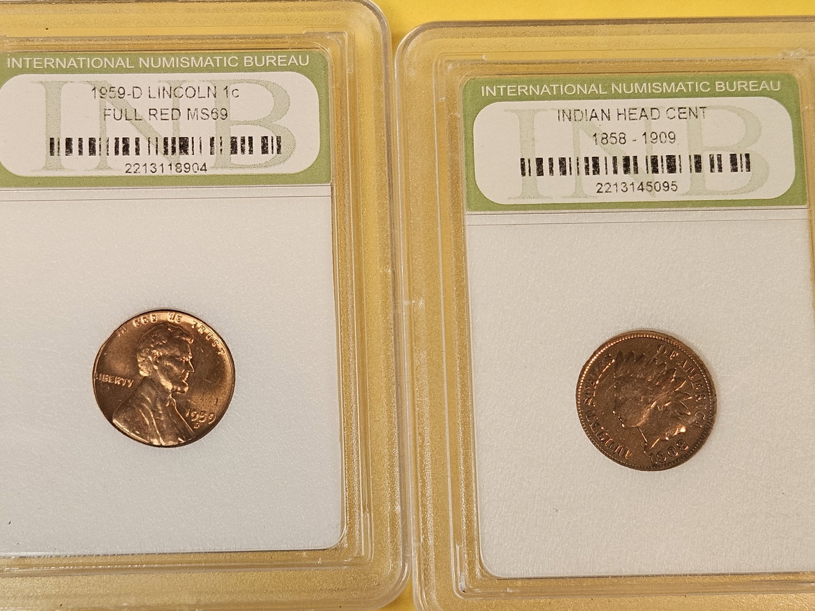 Eight mixed Small cents - 2