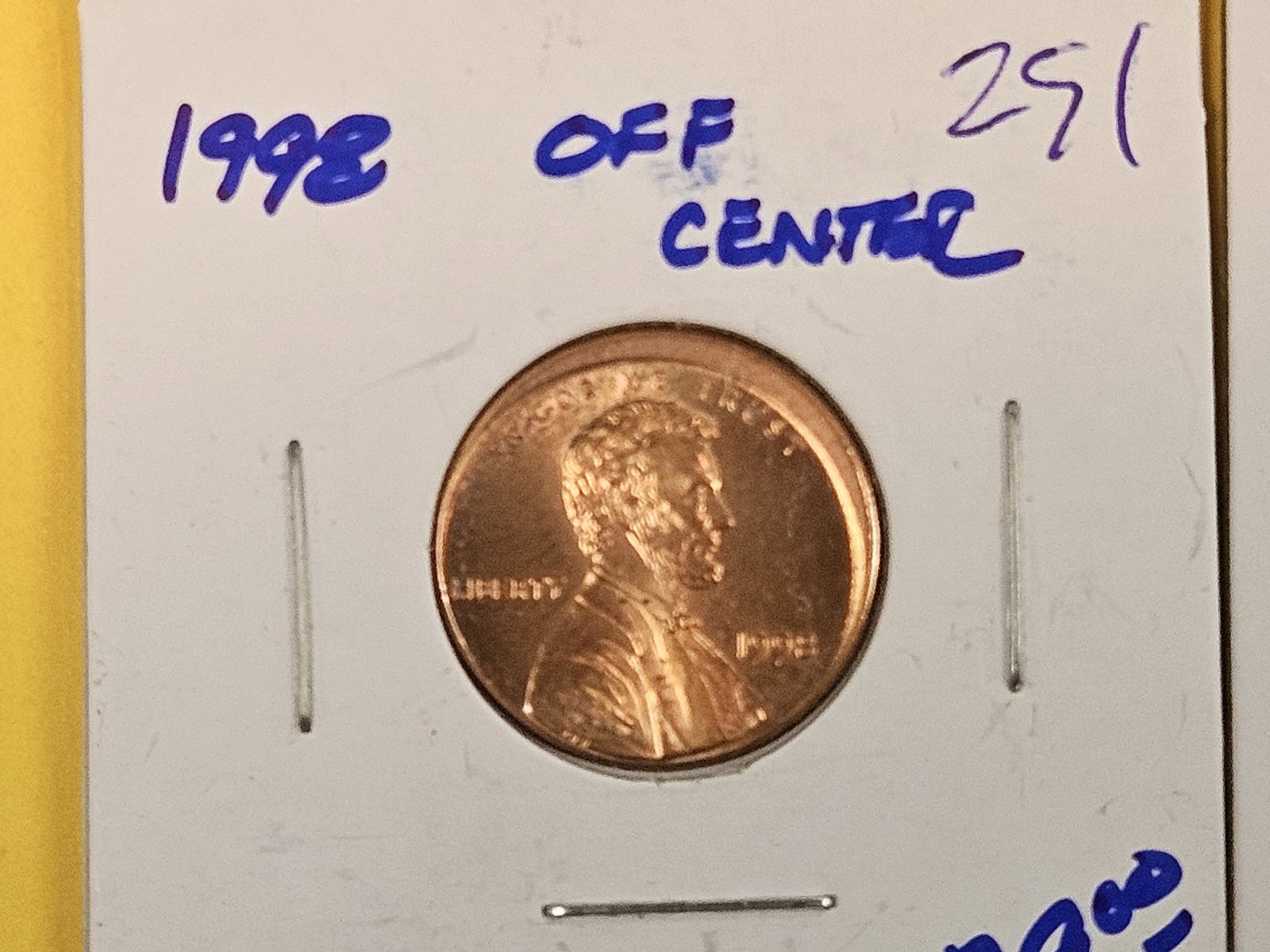MINT ERRORS! Three Off-Center Struck Lincoln Cents - 2