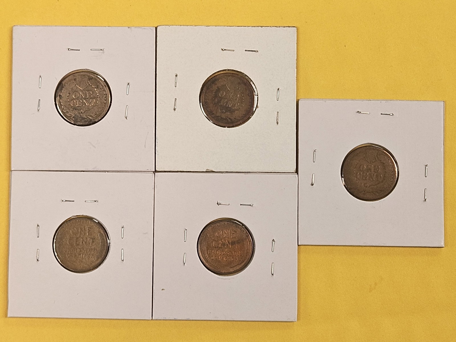 Five mixed, little better, small cents - 5
