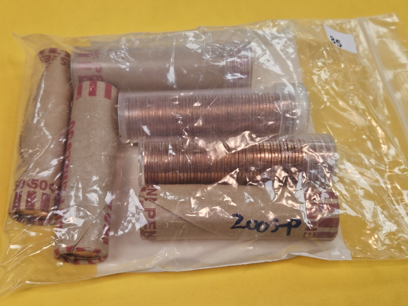 Six mixed Lincoln Cent Rolls - 2