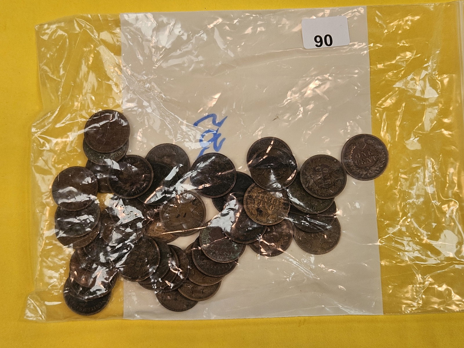 Forty mixed Indian Cents: From dealer. Unchecked by us