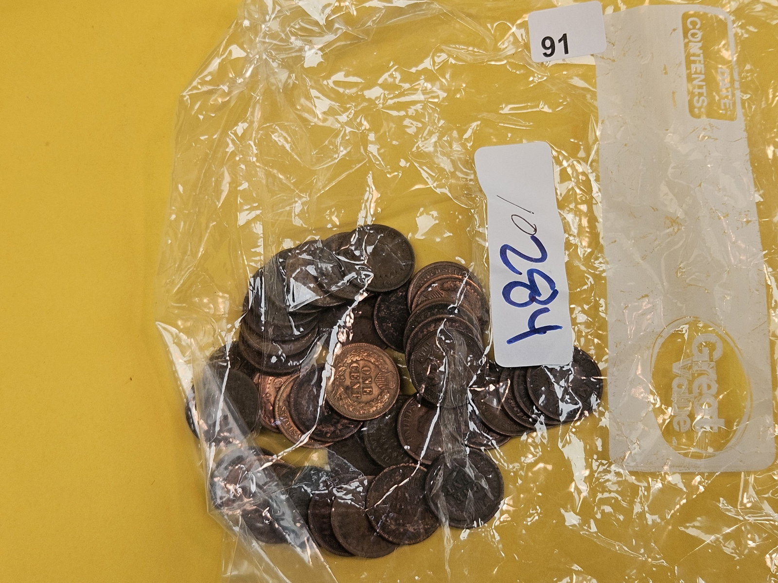 Forty mixed Indian Cents: From dealer. Unchecked by us