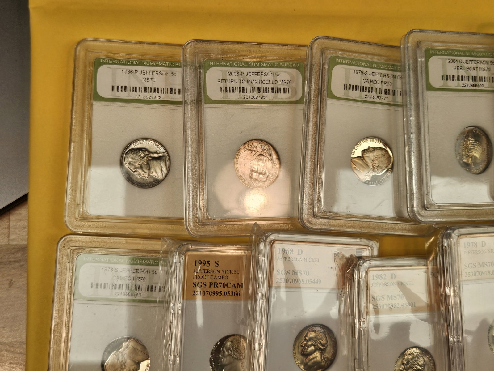 Twenty-Two mixed Jefferson nickels - 2