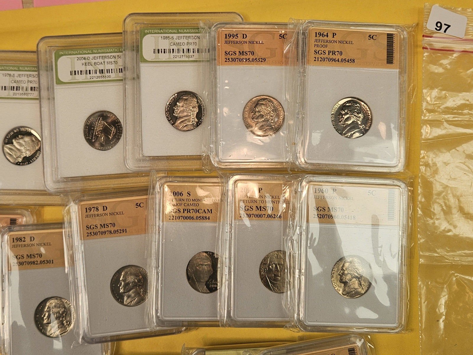 Twenty-Two mixed Jefferson nickels - 3