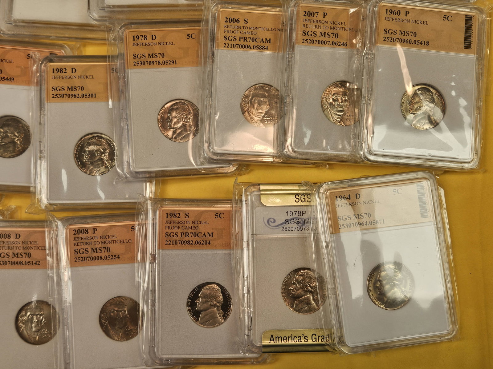 Twenty-Two mixed Jefferson nickels - 5