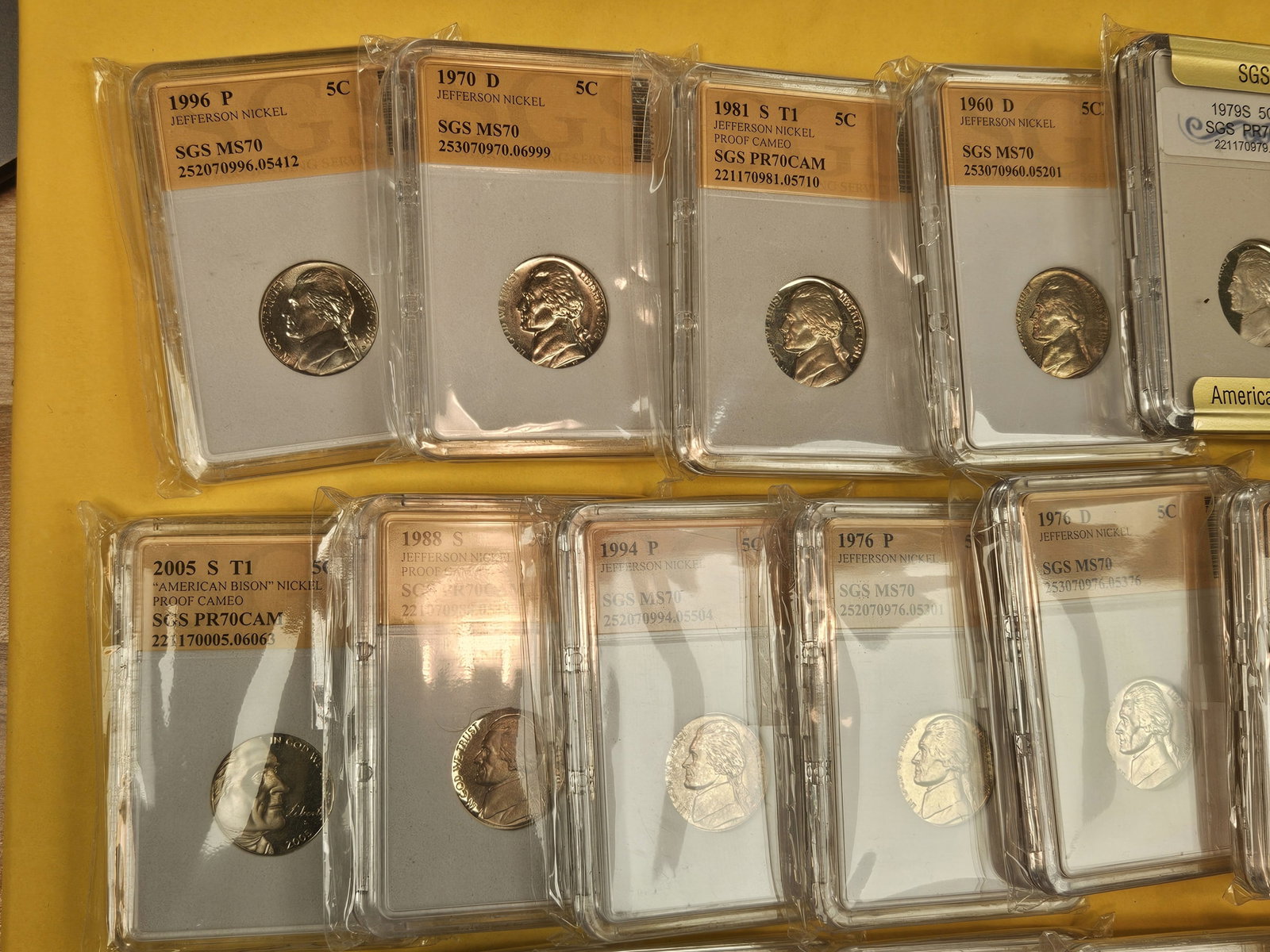 Twenty-three mixed Jefferson nickels - 2