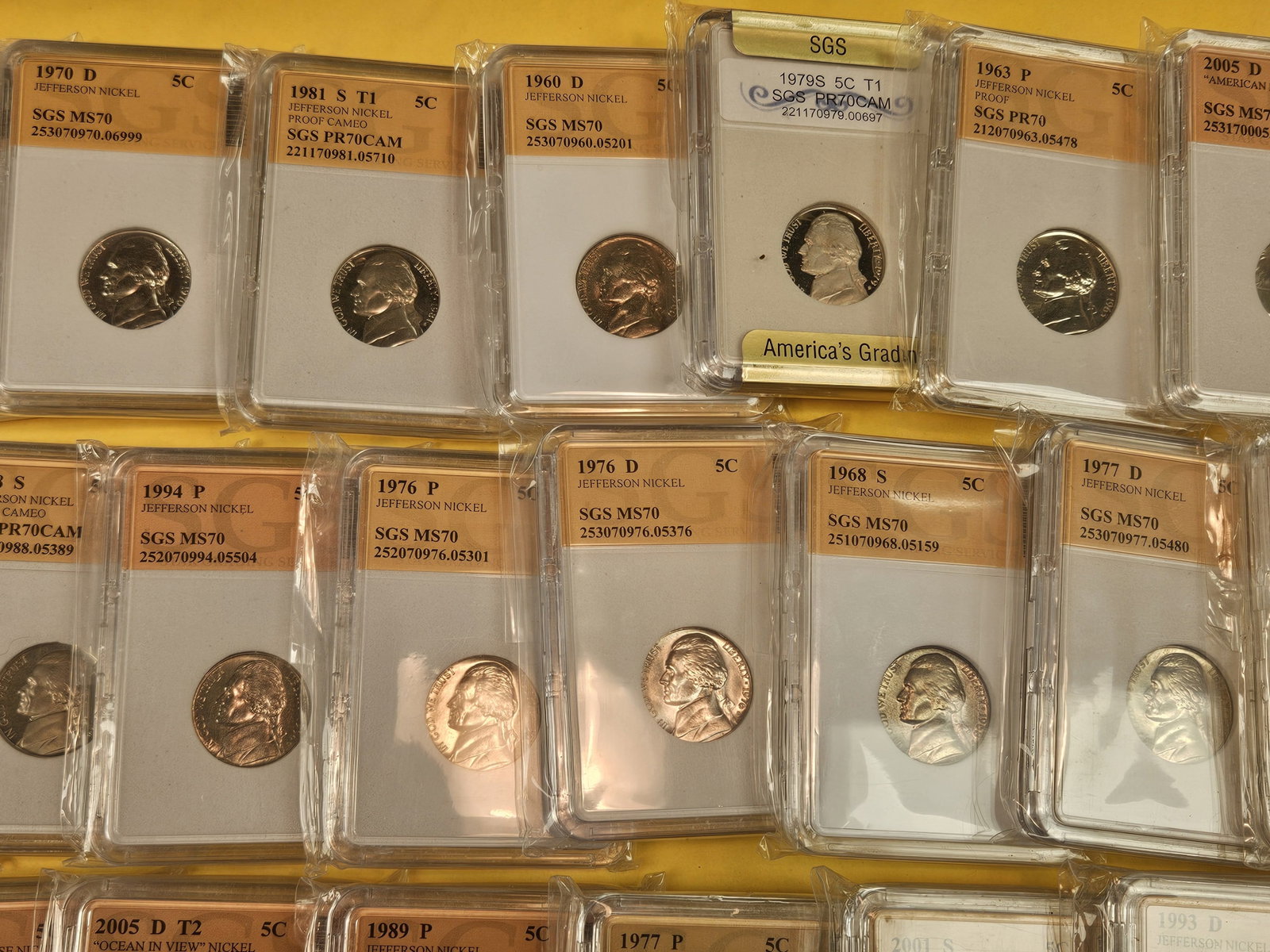 Twenty-three mixed Jefferson nickels - 3
