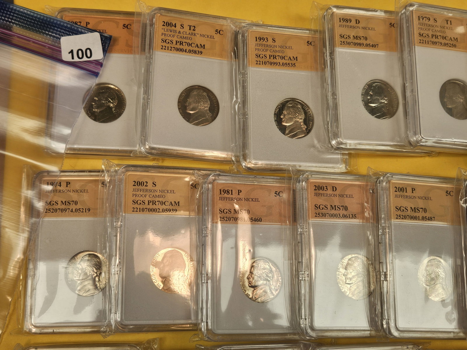 Twenty-four mixed Jefferson nickels - 2