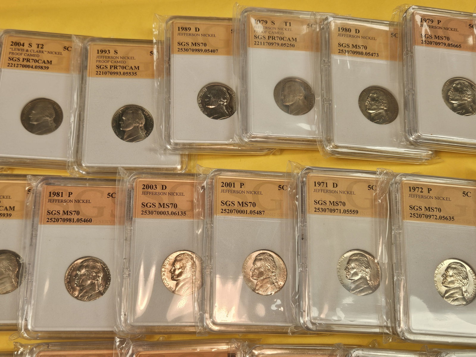Twenty-four mixed Jefferson nickels - 3