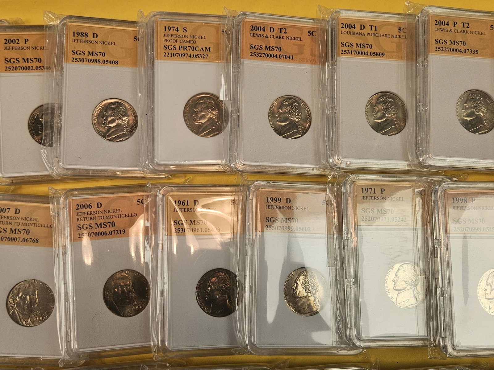 Twenty-four mixed Jefferson nickels - 3
