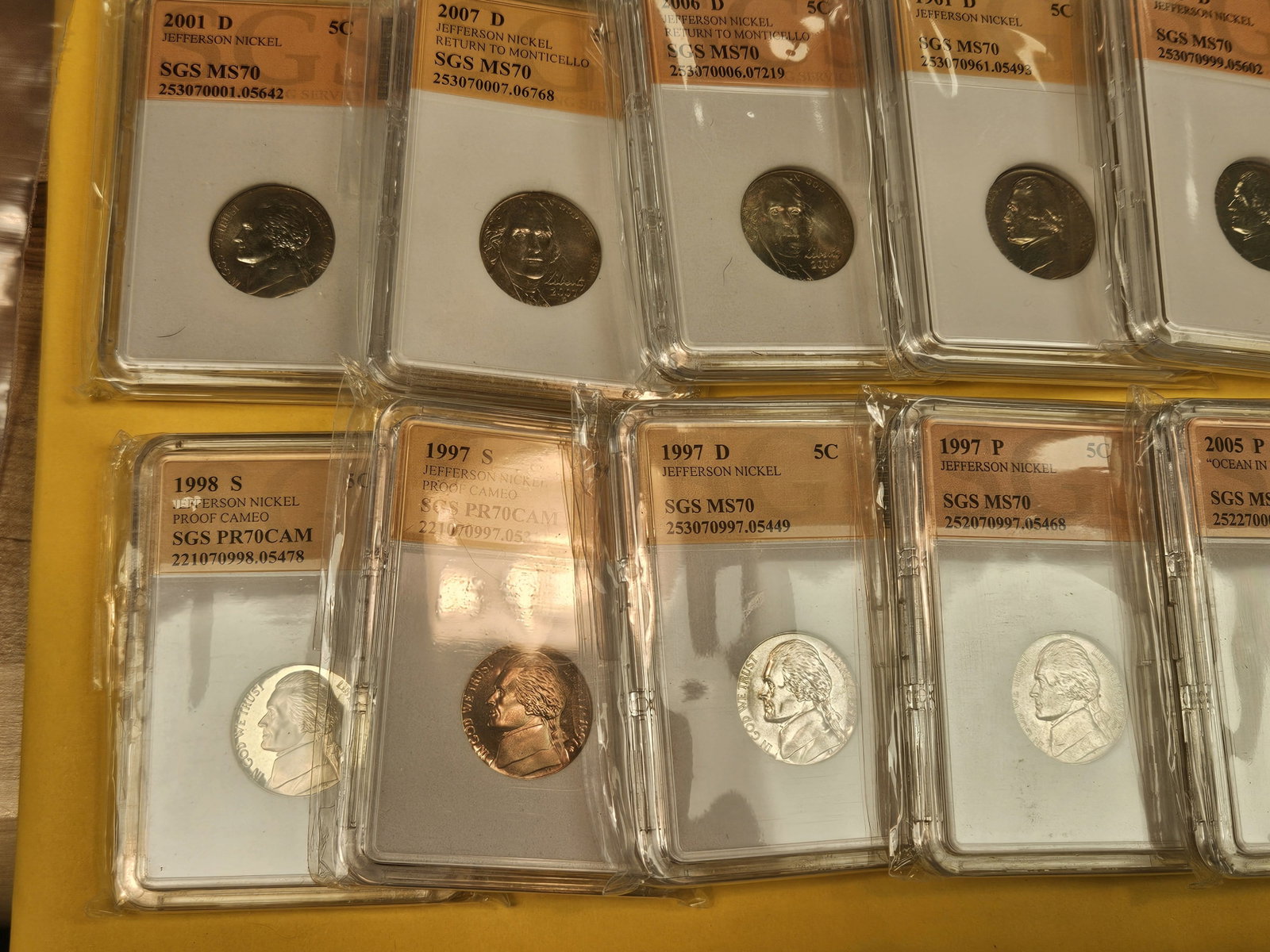 Twenty-four mixed Jefferson nickels - 5